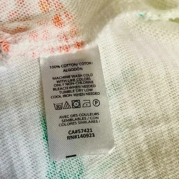 LOFT Women's Pineapple Print White Sweatshirt 100% Cotton Long Sleeves Size M - Picture 6 of 6